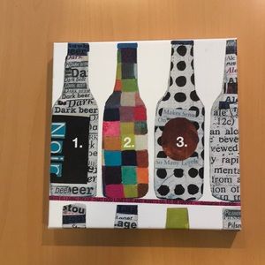 Beer is Living Proof wrapped canvas art print